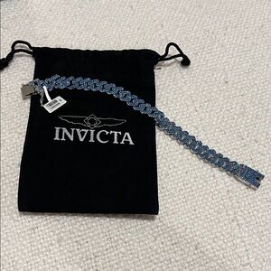 Men’s Invicta Blue and Silver Bracelet